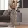 FineBuy Vase in Silber / Aluminium / 31x31x85 | Gr.: onesize