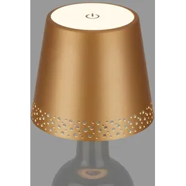 Brilo Akku-Flaschenlicht Flaska Gold-Matt 2,6W