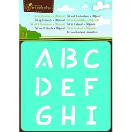 Clairefontaine Mal-Schablonen 6er-Set Alphabet