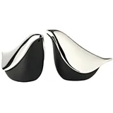 Edzard Dove Salz- & Pfefferstreuer 6 cm Schwarz/Silber