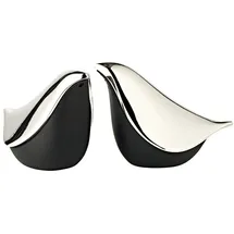 Edzard Dove Salz- & Pfefferstreuer 6 cm Schwarz/Silber