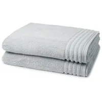 VOSSEN Supersoft Duschtuch-Set (2er-Set) Silber