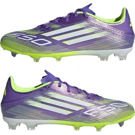 adidas F50 League FG/MG Herren Purple Rush/Cloud White/Lucid Lemon 40 2/3