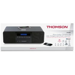 Thomson Bluetooth MIC200IBT USB MP3 Qi-Charger Radio schwarz TH368208 Kompaktanlage
