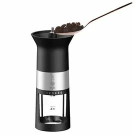 Bialetti Manuelle Kaffeemühle Edelstahl Mattschwarz