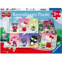 Ravensburger Kinderpuzzle 3x49 Teile - Hello Kitty - Abenteuer in Cherry Town