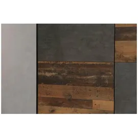 Forte Schwebetürenschrank Dederik 170,3 x 190,5 x 61,2 cm Braun
