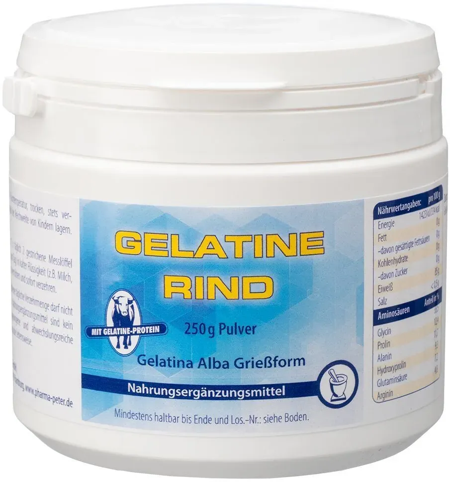 Gelatine Rind Pulver Dose