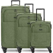 Redolz Essentials 12 Koffer-Set 3-tlg. grün/ polyester