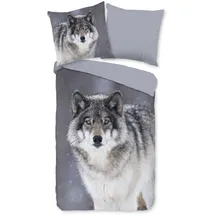 Muller Textil Wolfie grau 200 x 200 cm + 2 x 80 x 80 cm