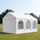 3x6 m XXL PVC Festzelt Partyzelt Gartenzelt Pavillon weiß feuersicher