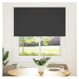 vidaXL Verdunkelungsrollo 127 x 127 cm Fenstergröße (Velux) schwarz