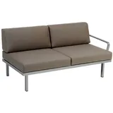 Sylt Alu Modul 150 x 84 cm Arm links - 10 - carbon D08 - burgund