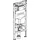Geberit Duofix Element für Wand-WC 120 cm mit Sigma UP-Spülkasten 12 cm, HS30 Hygienespülung, Montagezubehör