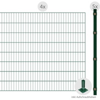 Arvotec Einstabmattenzaun "ESSENTIAL 120 zum Aufschrauben" Zaunelemente Zaunhöhe 120 cm, Zaunlänge 2 - 60 m Gr. H/L: 120 cm x 8 m H/L: 120 cm, grün (dunkelgrün) Zaunelemente