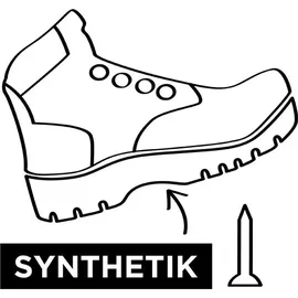 Lupriflex Sicherheitsstiefel Techno Mid S3 SR Gr.44, 5-550-44 - Schwarz/Orange - 44
