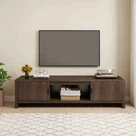 [en.casa] Fernsehschrank Lukkodso 150x40x40 cm Walnussoptik