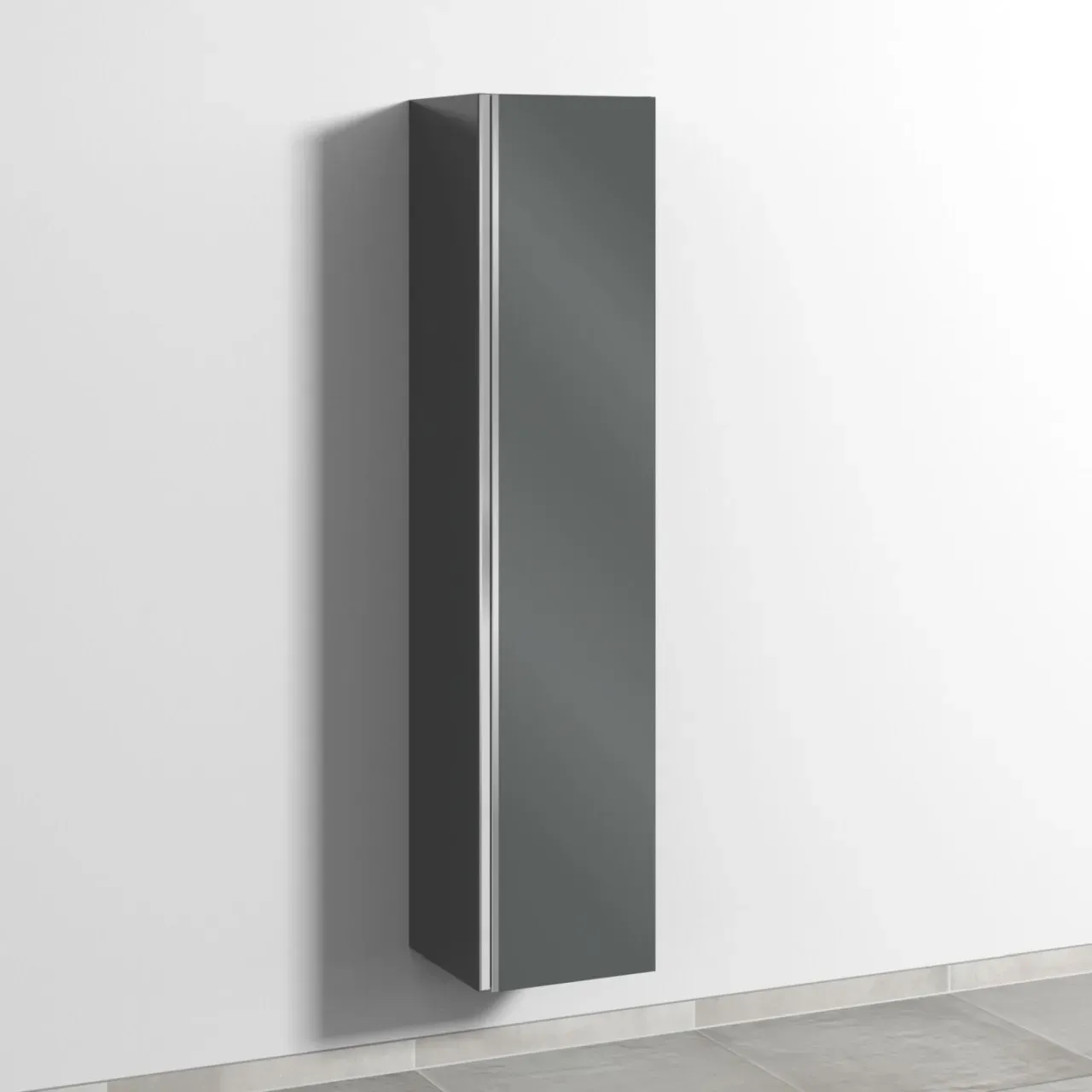Sanipa Hochschrank Anschlag rechts 2morrow (L2270R) 1615x350x350 Anthrazit-Glanz, L227079R L227079R