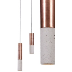 Beton-Hängeleuchte-LED Kalla Inox