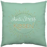 SHEEPWORLD Baumwollkissen mit Wendemotiv "Anti-Stress Kissen"