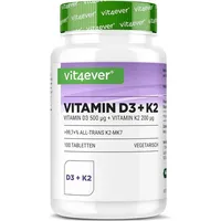 Vit4ever Vitamin D3 20.000 I.E.  + Vitamin K2 200 mcg Tabletten 100 St.