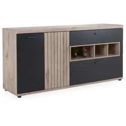 Sideboard HARPER WILLINGEN - grau - BHT 180x85x46 cm