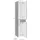 OPTIFIT Ava Hochschrank 30 x 179 x 35 cm Grau Metall/MDF