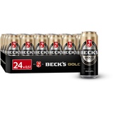 BECK'S Gold Lager Dosenbier, EINWEG (24 x 0.5 l Dose), Pils / Lager Bier