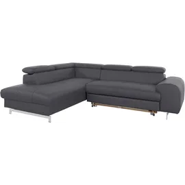 Cotta Ecksofa "Chef L-Form", braun (fango), B:257cm H:72cm T:206cm, Luxus-Microfaser (100% Polyester);Kunstleder Softlux;Leder Advantage (abgedecktes Spalt-Rindsleder), Rückseite mit schwarzem Spannstoff bezogen;NaturLEDER (echtes Rindsleder), Rückseite mit