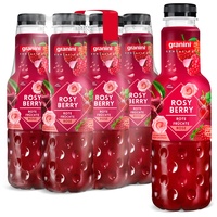 granini Sensation Rosy Berry (6 x 0,75l), 30% Frucht, rote Traube, Apfel, Kirsche, Party-Drink, vegan, laktosefrei, mit Pfand