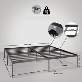 CLP Fargo 200 x 200 cm Schwarz