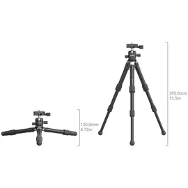 SmallRig 5026 Carbon Fiber Pocket Tripod Kit, Taschenstativ Kit