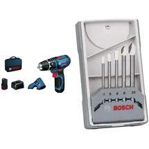 Bosch GSB 12V-15 Professional inkl. 2 x 2 Ah + Tasche 0615990GB1