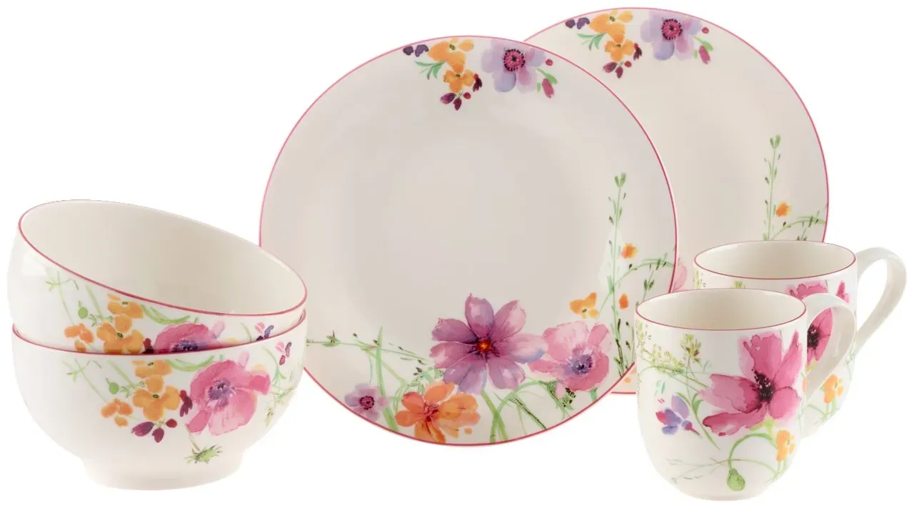 Villeroy & Boch Frühstücks-Set, 6-tlg. MARIEFLEUR BASIC