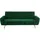 vente-unique Schlafcouch Polyester 3-Sitzer Tannengrün