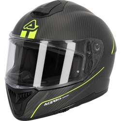 Acerbis Tarmak, Integralhelm - Schwarz/Grau/Neon-Gelb - 3XL