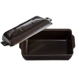 Brot Backform mit Deckel Schwarz
