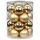MAGIC by Inge Magic Weihnachtskugeln Glas 6cm, 20 STK. Christbaumkugeln (Brokat Gold Glanz Matt)