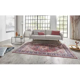 HANSE HOME Teppich HANSE HOME "Anthea" Gr. 3, lila (pflaume), B:120cm H:5mm L:160cm, Polyester, Teppiche, Teppich, Orientalisch, Läufer, Vintage, Wohnzimmer, Schlafzimmer, Esszimmer