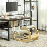 Ergonomischer Kniestuhl, Kniestuhl Aus Holz, Ergonomischer Hocker Mit Gepolstertem Kissen, 55 X 85 X 55 Cm, Creme