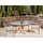 Beliani Gartentisch 190 x 100 x 75 cm Grau/Bronze