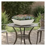 vidaXL Garten-Pflanzgefäß 50 x 50 x 15 cm Weiß