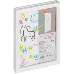 Artist Explorer weiß 21x29,7cm MDF-Rahmen mit Kunstglas f. 30 Blätter