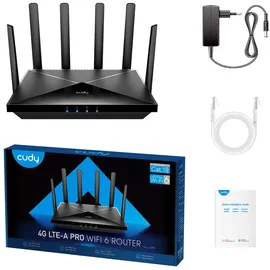 Cudy AX1800 Gigabit 4G Router, - Black