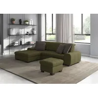 sit&more Eckcouch Mikrofaser 2-Sitzer Grün