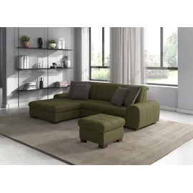 sit&more Eckcouch Mikrofaser 2-Sitzer Grün