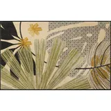 Wash+Dry Garden Soul 75 x 120 cm Beige/Grün