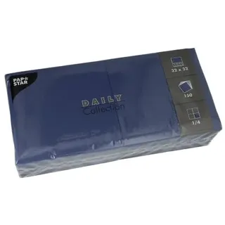 Papstar Servietten Daily Collection dunkelblau 2-lagig 32,0 x 32,0 cm 150 St.