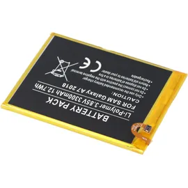 AccuCell Akku passend für Samsung Galaxy A7 2018, Li-Polymer, 3,85V, 3300mAh, 12,7Wh, built-in, ohne Werkzeug