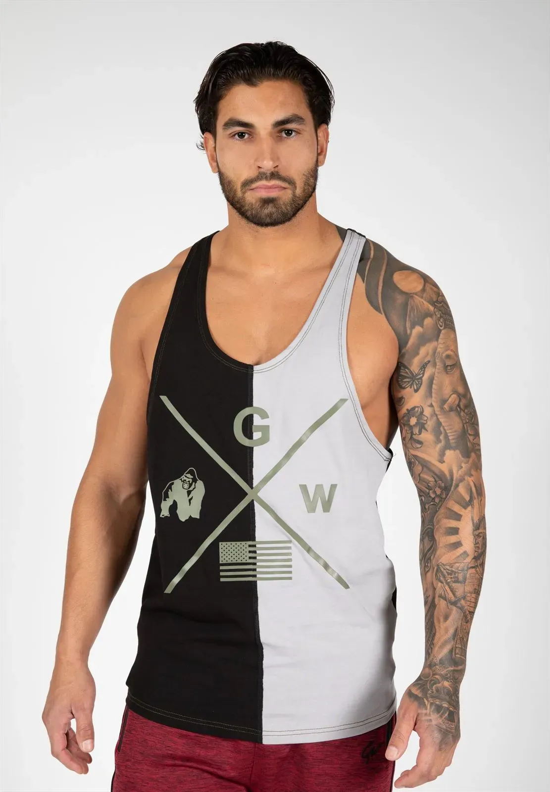 Sterling Stringer Tanktop - Schwarz/Grau - S